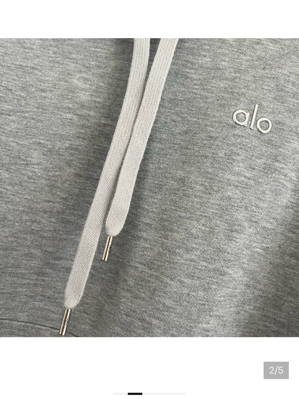 ALO Yoga Light Gray Accolade Sweatshirt - Picture 2 of 5
